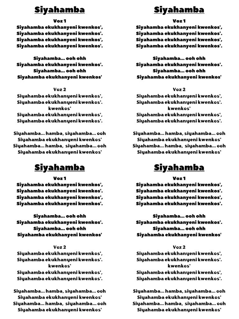 Siyahamba PDF