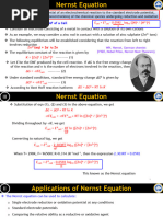 Module II - Nernst Equation