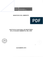 Protocolo Nacional de Monitoreo de La Calidad Ambiental Del Aire (2019) 