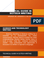 Technical Guide in Scitech Writing