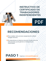 Certificado Trabajador Independiente