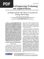 An Improved DC-DC Boost Converter For Energy Harve