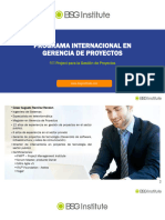 Programa Internacional en Gerencia de Proyectos: MS Project para La Gestión de Proyectos