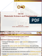 ME 361 Topic 5 - Corrosion Prevention and Control