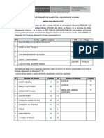 Acta de Distribución de Alimentos A Usuarios PRONOIE