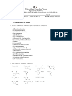 Estudo Dirigido - Aminas Quimica Orgânca