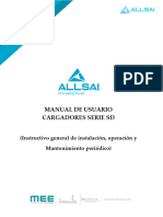 Manual de Usuario Cargador Serie SD - Allsai (ES) (Instalacion, Operacion y Mantnitmiento) (4502119577-02360-MNLEL-00008)