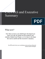 Executive Summary and CANVAS - Evaluation