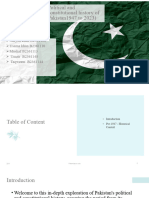Political and Constitutional History of Pakistan1947 To 2023