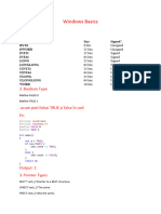 Windows Basics C++