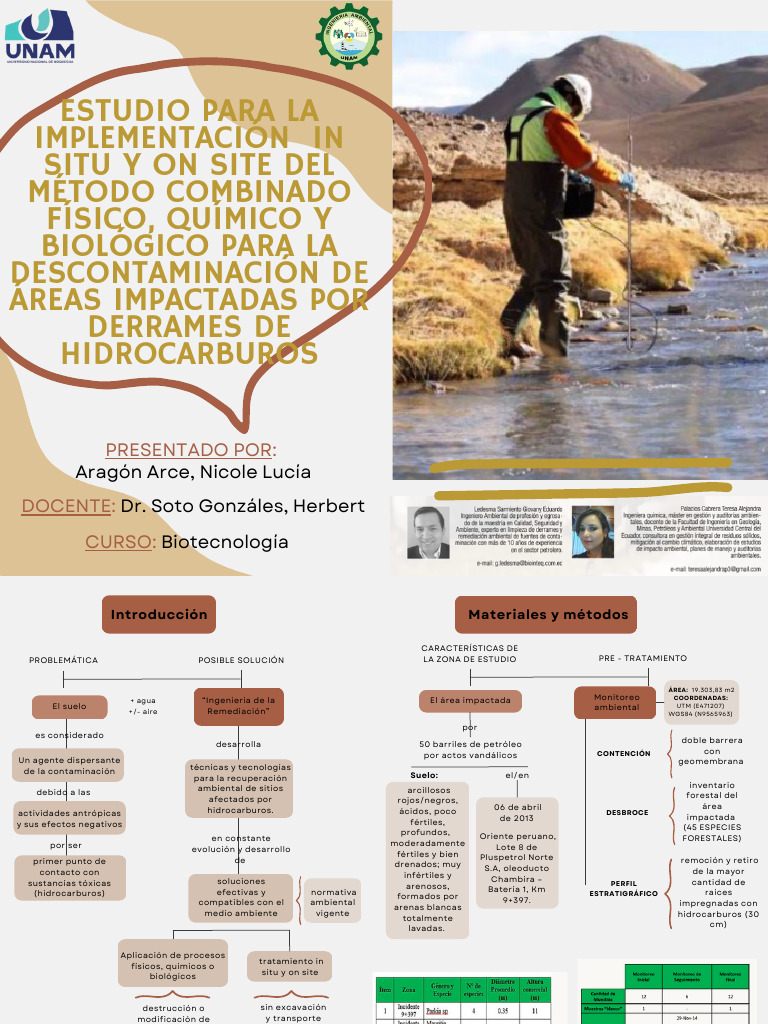 Descontaminación de Hidrocarburos: Método Combinado | PDF | Ciencias de ...