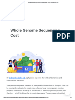 Whole Genome Sequencing Cost (Updated 2022)