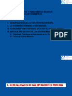 1. Conceptos y Fundamentos Basicos de Costos Mineros 111111111
