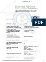 Print Title Application - RNI