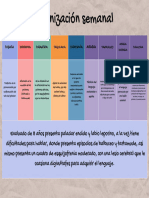 Gráfico Cuadro Comparativo Horario Empresa Scrapbook Colorido