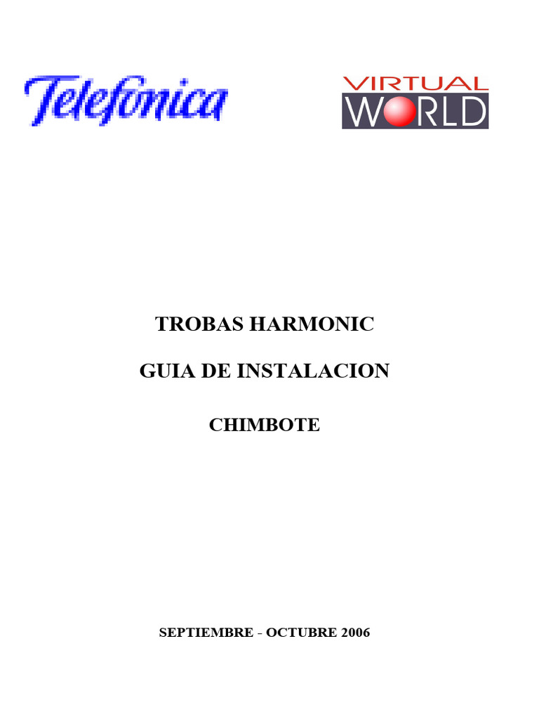 Guía de Instalación de Trobás Harmonic | PDF | Radiación ...