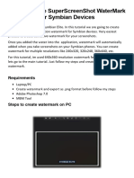 How To Create SuperScreenShot WaterMark For Symbian Devices