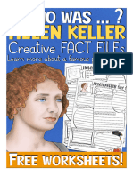Helen Keller FREE English Sketchnotes Worksheets-C