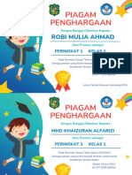 Penuh Warna Ilustrasi Penghargaan Anak Sertifikat