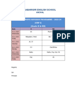 CRP Timetable