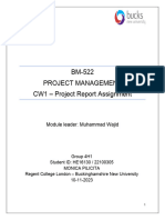 BM 522 CW 1 Project Management 29-10-2023