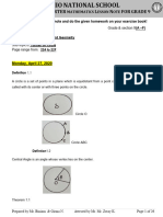 Grade 9 Mathematics Lesson Note May 1,2020