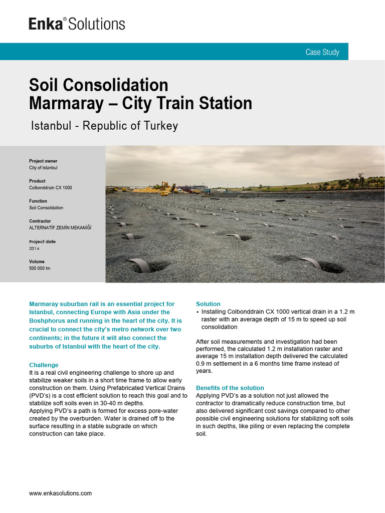 Colbonddrain CX1000 for Soil Stabilization | PDF | Drainage | Civil ...