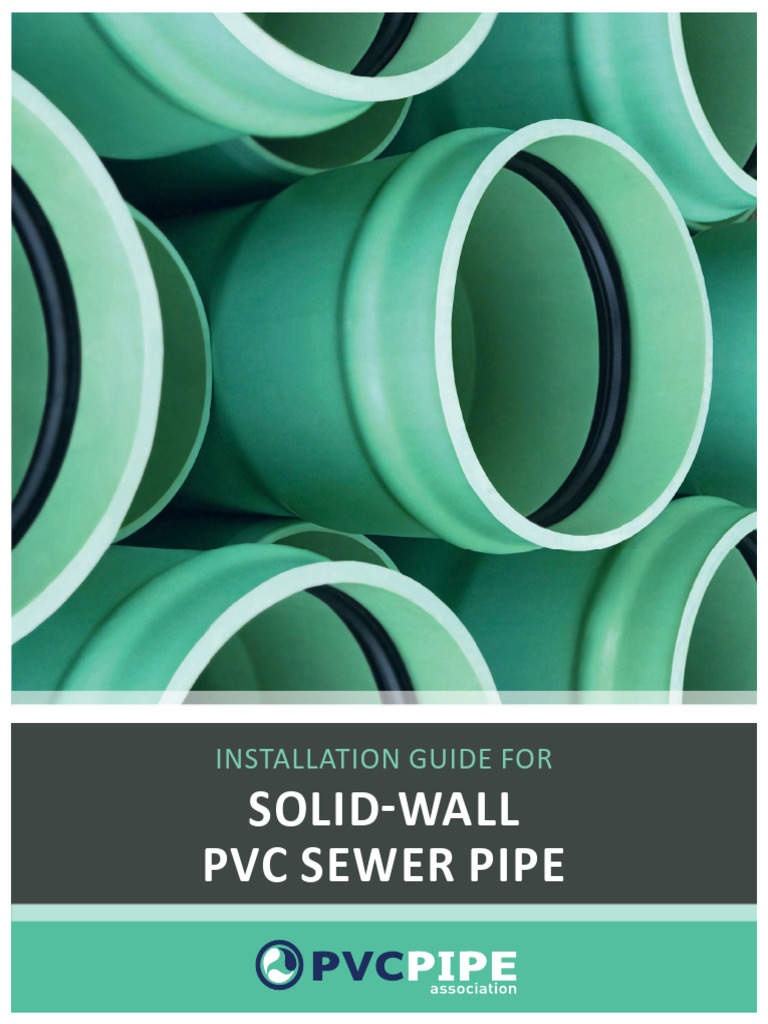 PVC Sewer Pipe Installation Guide | PDF | Pipe (Fluid Conveyance ...