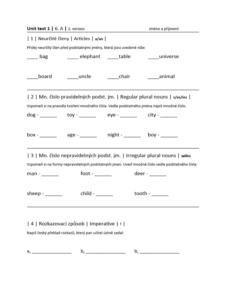 Unit Test 1, Project 1 | PDF