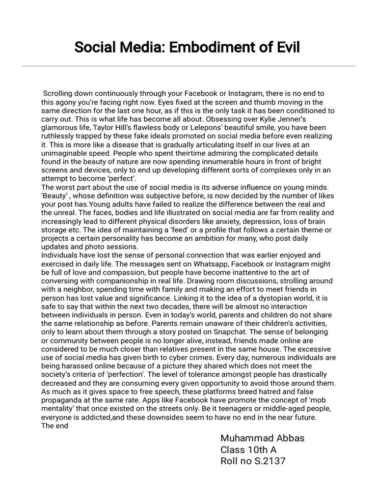 Articles On Social Media Pdf