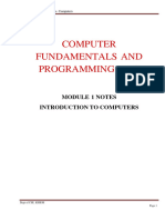 Module 1-Introduction To Computers (PART 1)