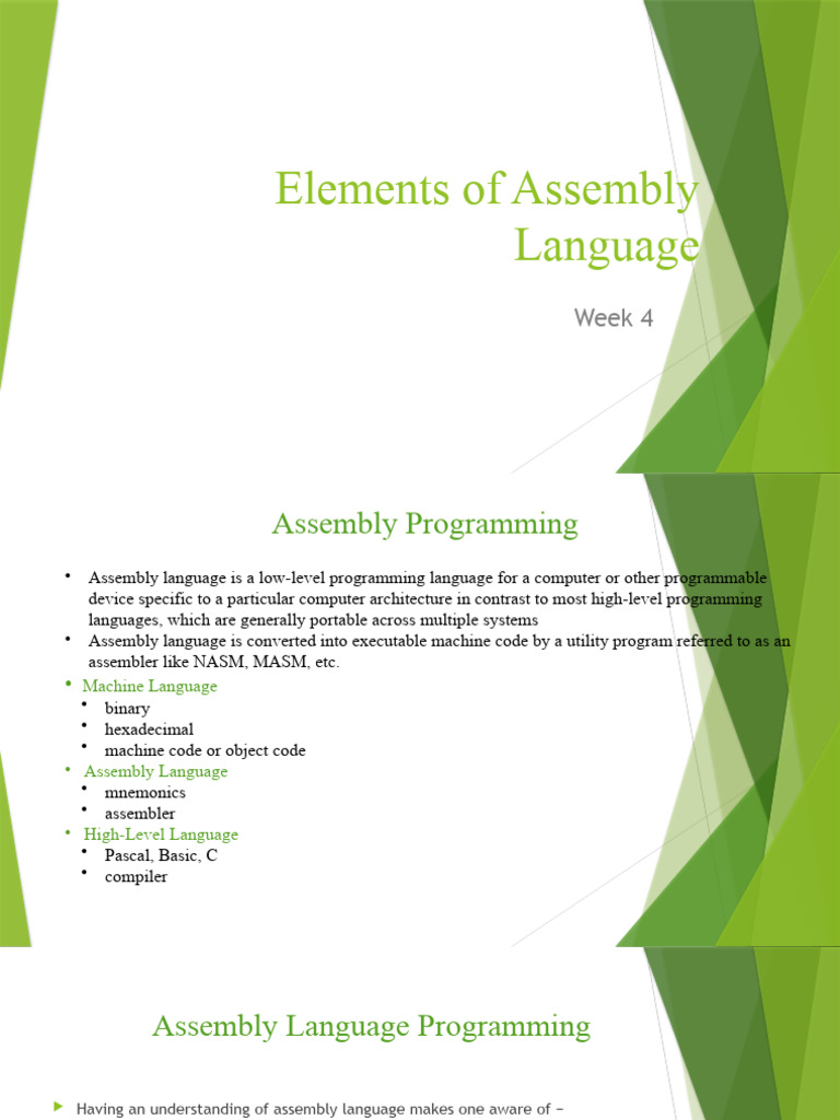 Assembly Language 30102023 101031am | PDF | Assembly Language ...