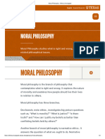 Moral Philosophy Foundation For Ethics