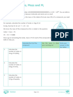 WS11B Calculating Moles Mass and MR Bronze Activity Sheet