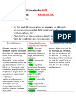 Décrire Un Lieu