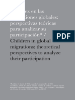 La Niñez en Las Migraciones Globales Perspectivas Teóricas para Analizar Su Participación