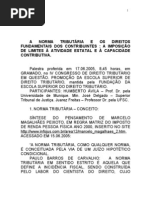 A NORMA TRIBUTÁRIA E OS DIREITOS FUNDAMENTAIS DOS CONTRIBUINTES