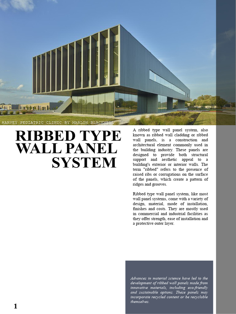 RibbedTypeWallPanel Destiny | PDF | Concrete | Wall