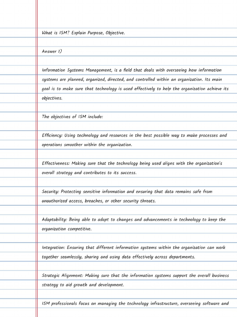 Ism 1 PDF