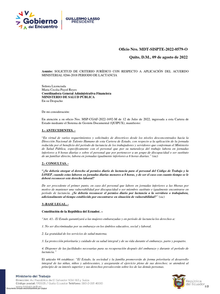 LACTANCIA MATERNA Msp-Cgaf-2022-0306-E | PDF | Invalidez | Amamantamiento