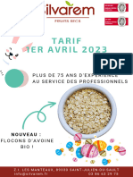 Tarif Silvarem Au 1er Avril 2023