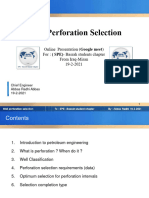 Perforation Selection