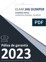 Póliza de Garantía JH6 DUMPER 2023