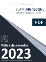 Póliza de Garantía JH6 430GNL 2023