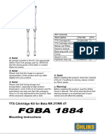 Ohlins DTC Einbauanleitung Fgba 1884 Englisch