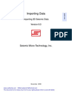 2D Seismic Data Importing