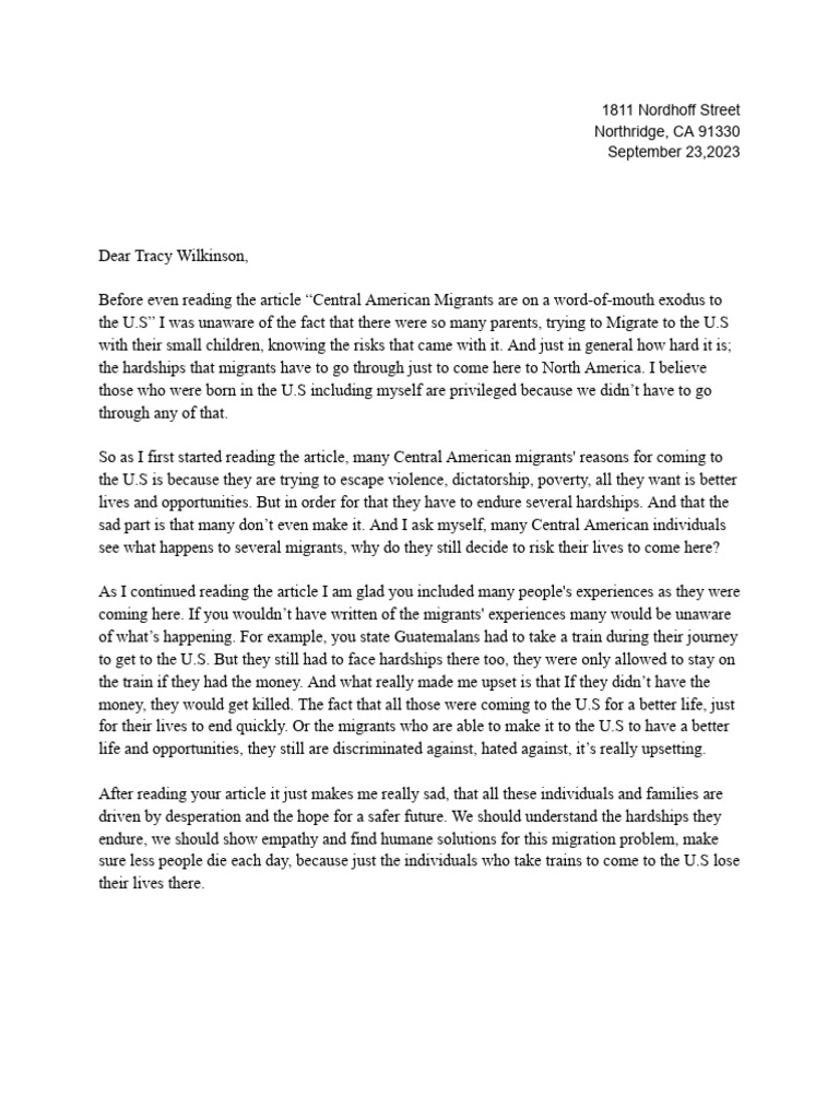 Letter To Author | PDF