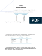 Portfolio Management Tutorial 3