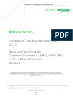Release Notes v5.0.3 and v5.00.03 - EcoStruxure Building Operation 2023 and SpaceLogic, EasyLogic Controller Firmware
