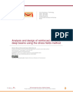 Analysis and Design of Reinforced Concrete Deep Beams Using The Stress Fields Method